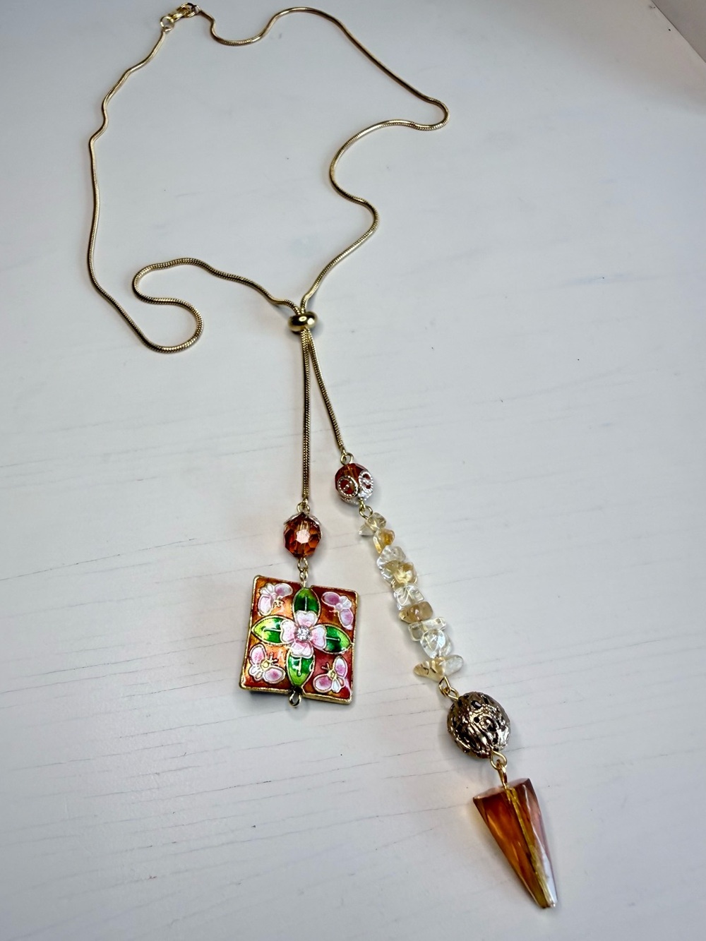 Autumnal Bolo Style Necklace